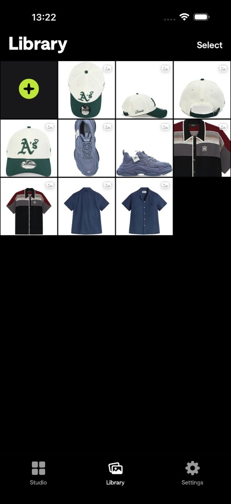Steech AI Library — organize product reference photos
